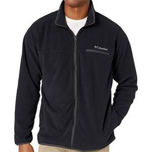 🆕 Columbia Men's Full Zip Fleece Jacket, Black